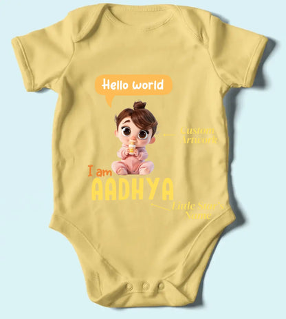 Custom Romper for Boys/Girls - Cute Baby Avatar with Name